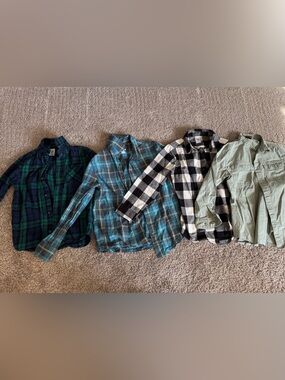 Casual Black & White Buffalo Check Men's Shirt